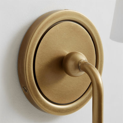 Éloise – Applique murale française en cuivre et lin