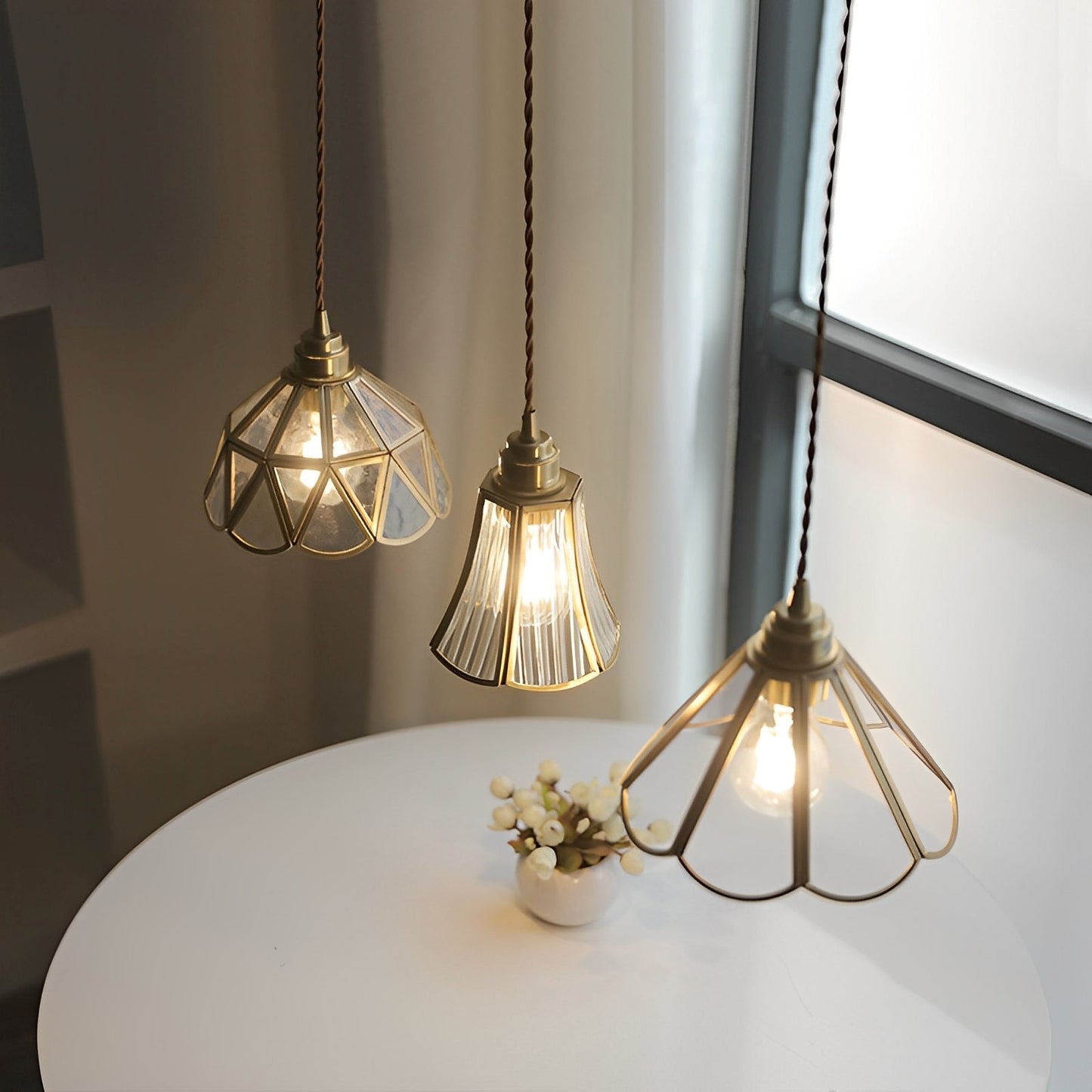 Alina – Suspension en cuivre plein style nordique