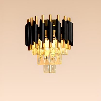 Celine – Lustre moderne avec éléments en cristal étincelants