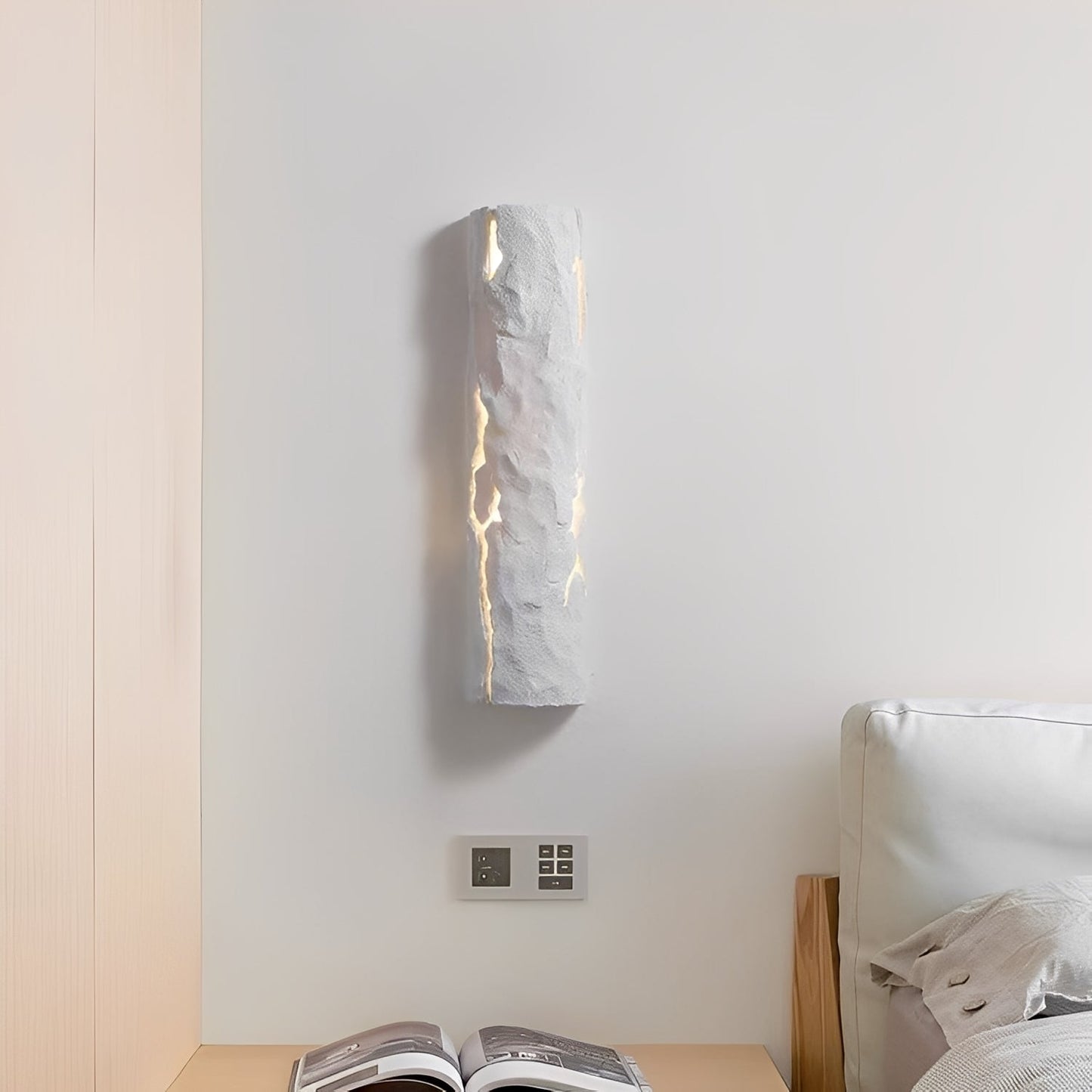 Rokka – Applique murale extérieure créative style rétro pierre