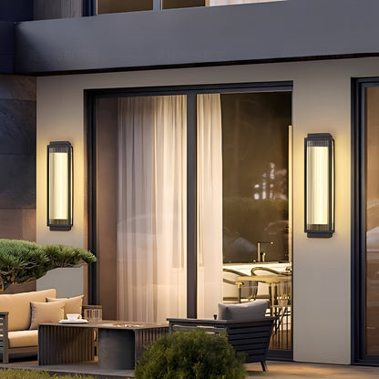 Yara – Lampe murale extérieure en acier inoxydable