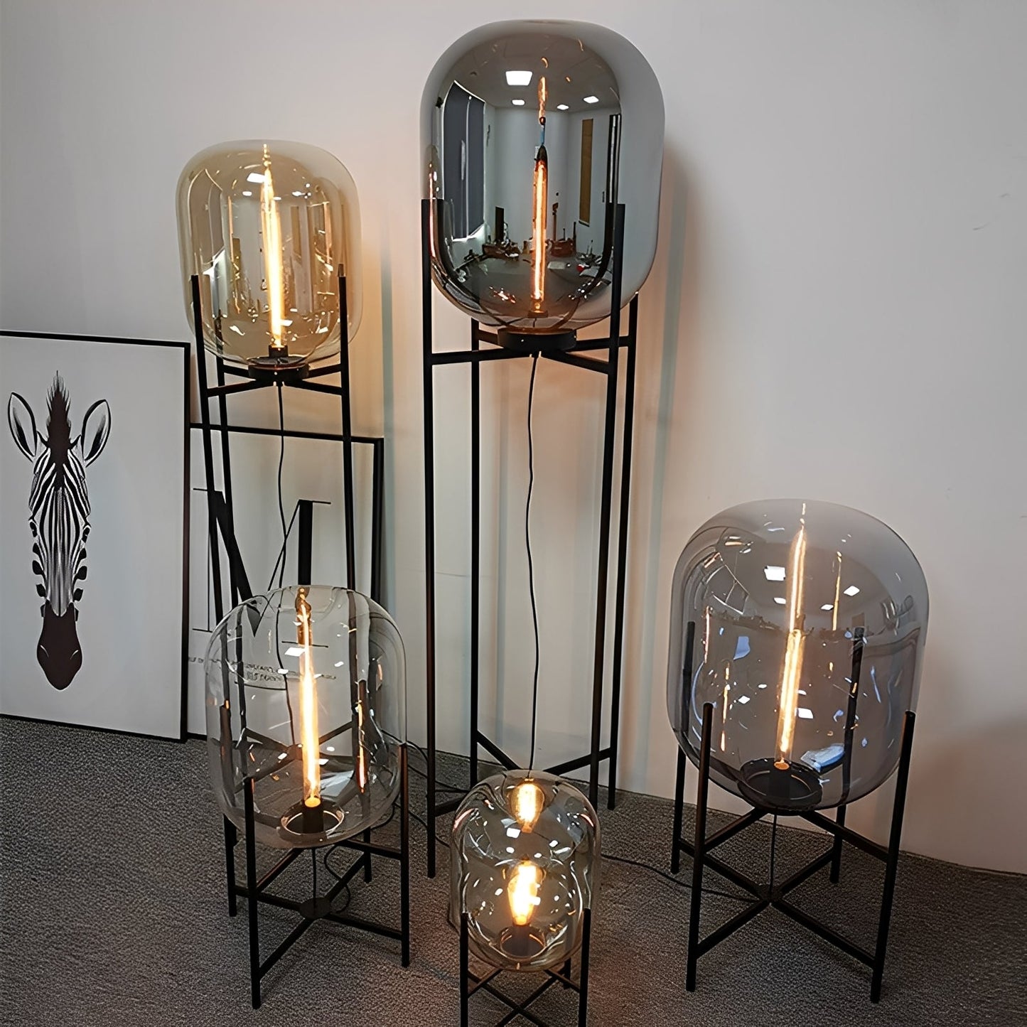 Alva – Lampe de Table en Verre Scandinave