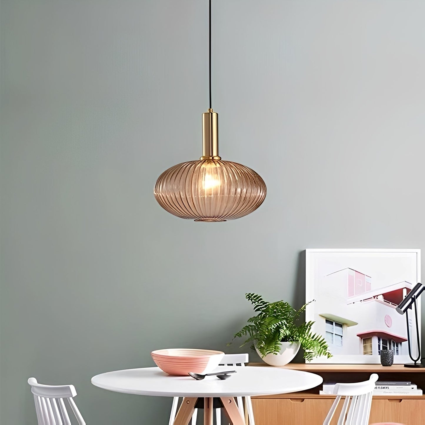 Noah – Suspension moderne en verre style rétro-luxe