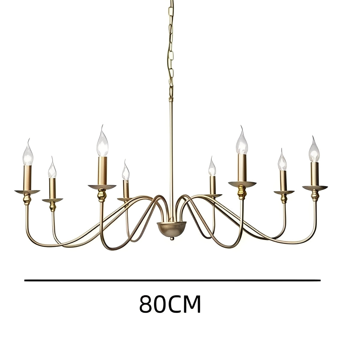 Alaric – Lustre en fer forgé américain