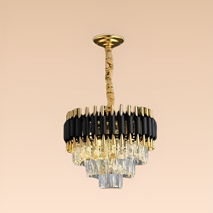 Celine – Lustre moderne avec éléments en cristal étincelants