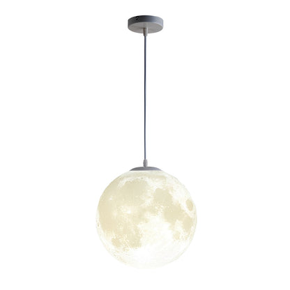 Luna – Lustre Lunaire 3D en Style Moderne Minimaliste
