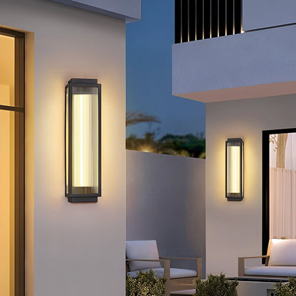 Yara – Lampe murale extérieure en acier inoxydable