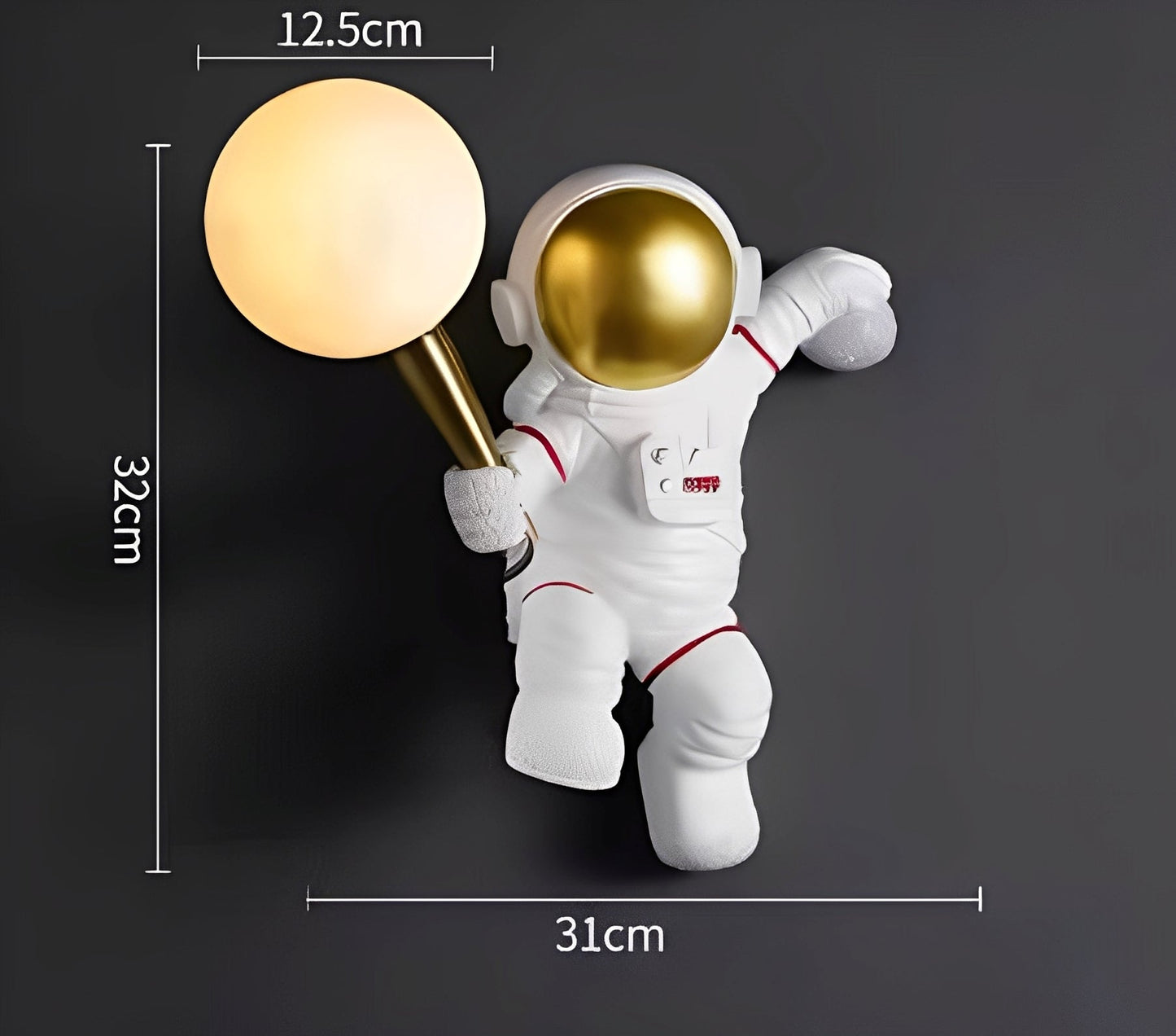 Astrolino – Lampe murale créative d'astronautes