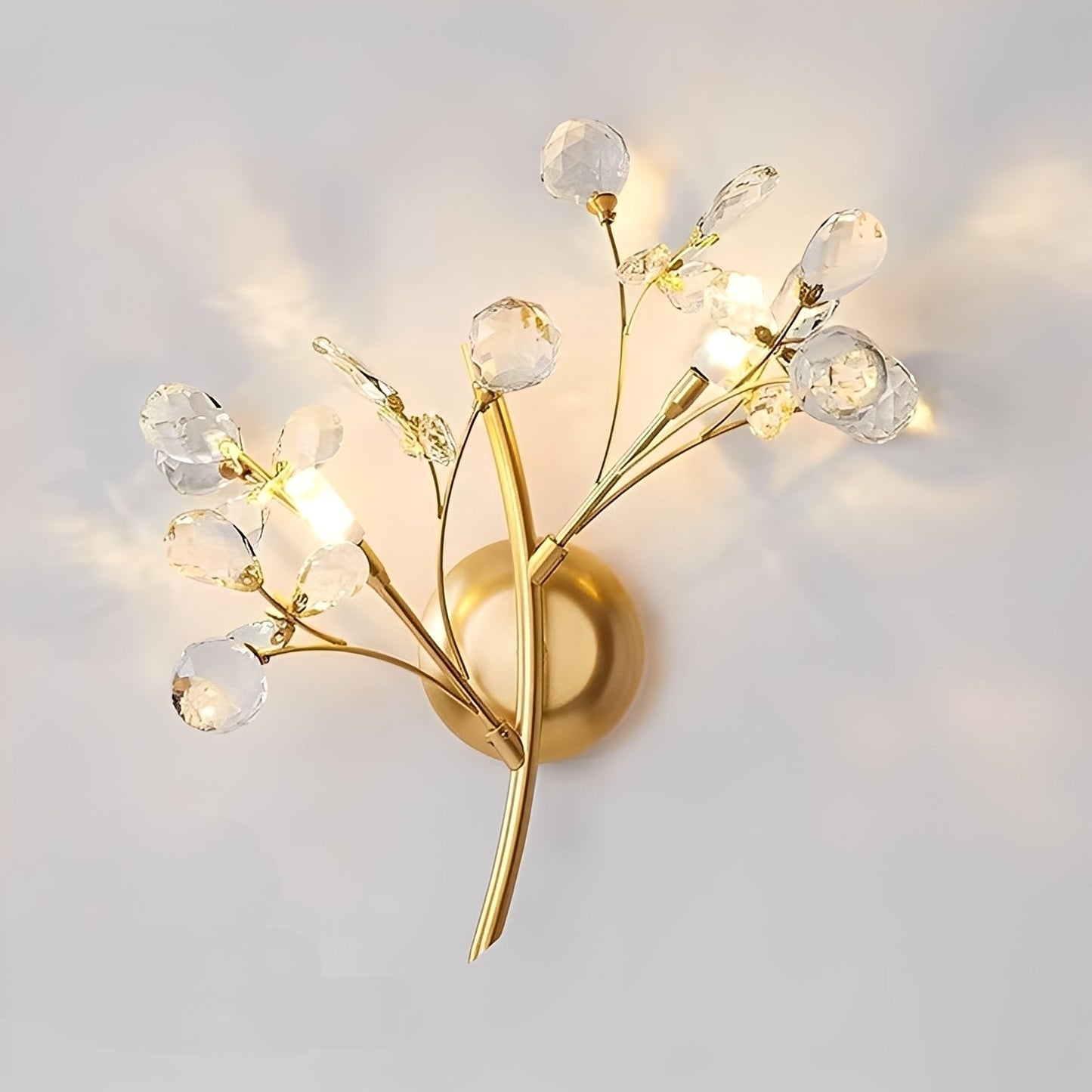 Zuko – Lampe Murale en Cristal au Design en Branche