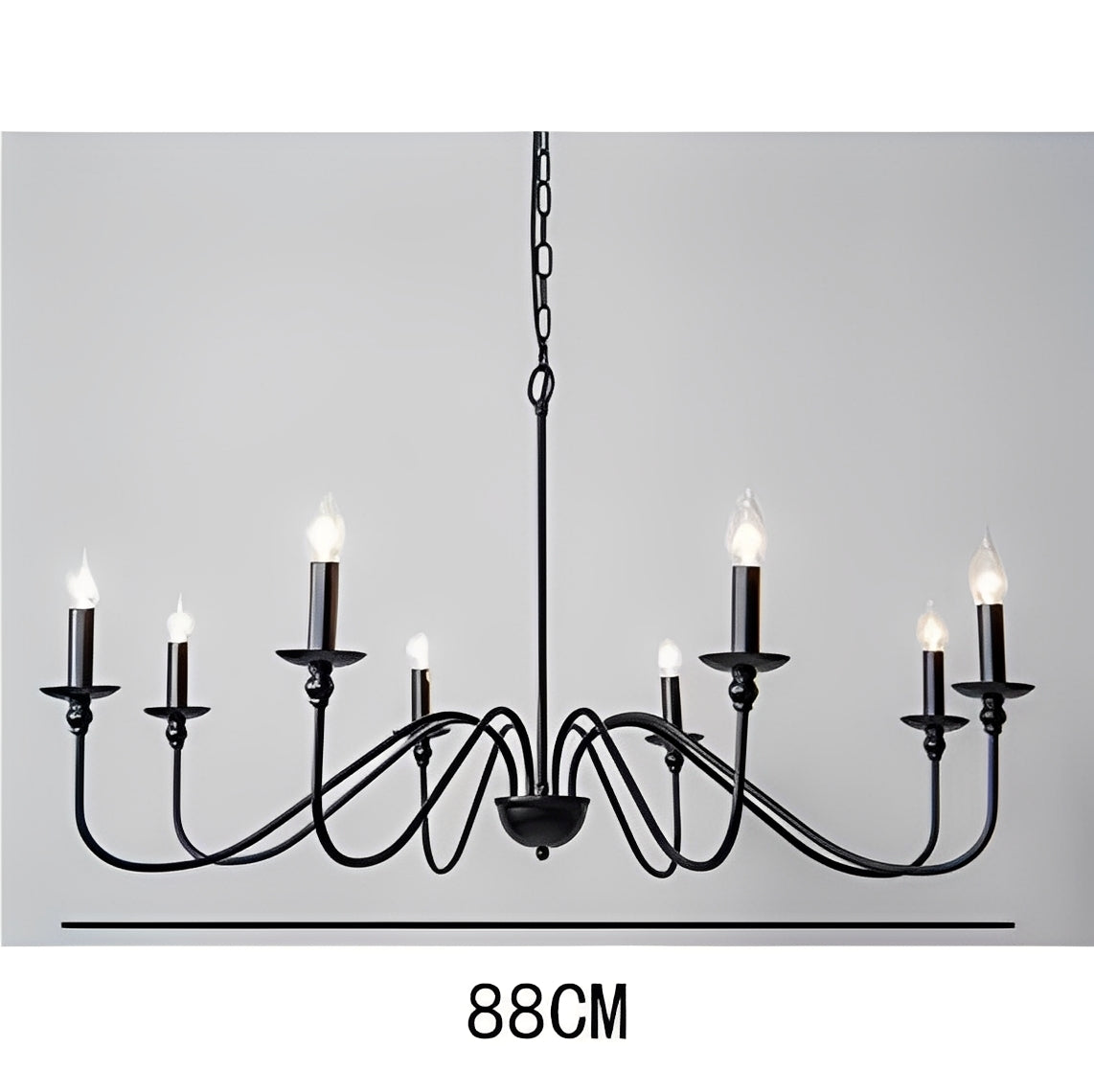 Alaric – Lustre en fer forgé américain