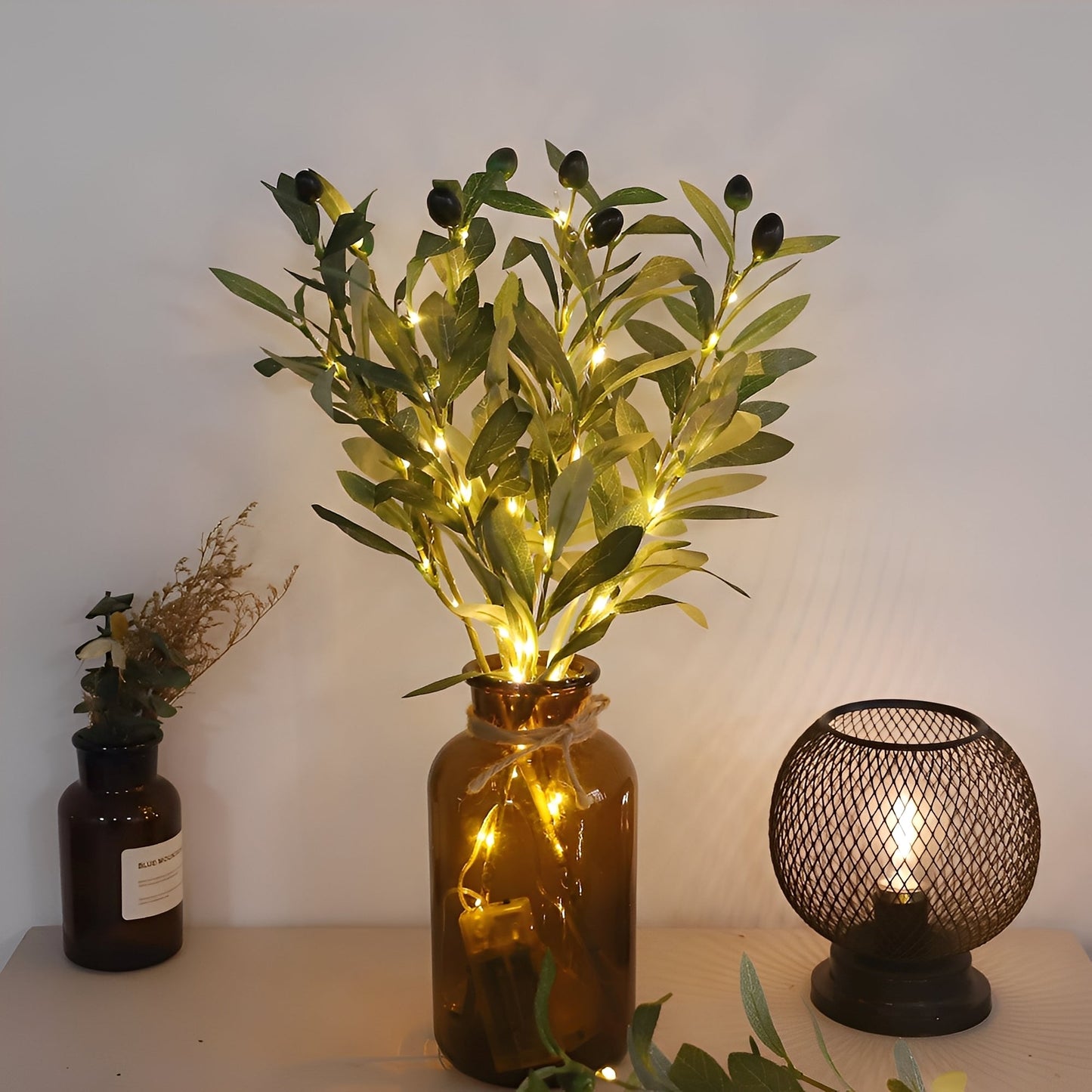 Annelie – Guirlande Lumineuse Festive Feuille d'Olivier