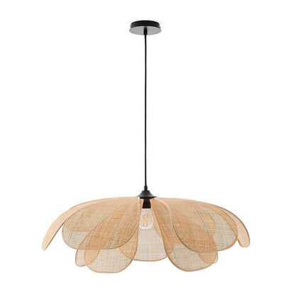 Aurelia – Lampe Suspendue en Fleurs de Rotin Fait Main