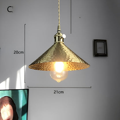 Helena – Lampe Suspendue en Cuivre Américain