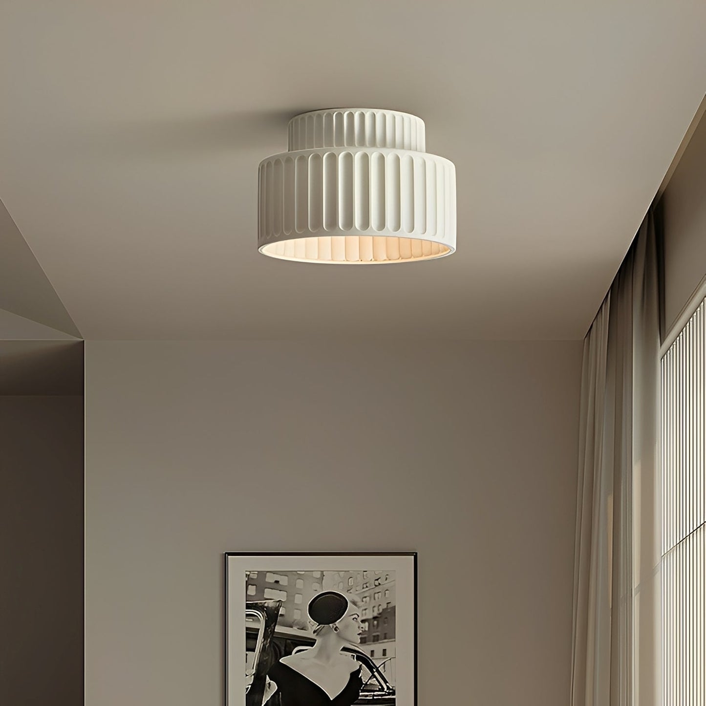 Coralie – Plafonnier LED Style Crème