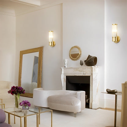 Valeria – Applique Moderne avec Cylindre en Cristal