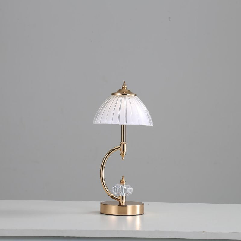 Emiko – Lampe de Table Vintage en Cristal Doré