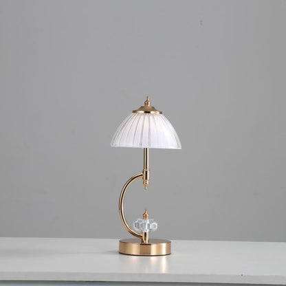 Emiko – Lampe de Table Vintage en Cristal Doré