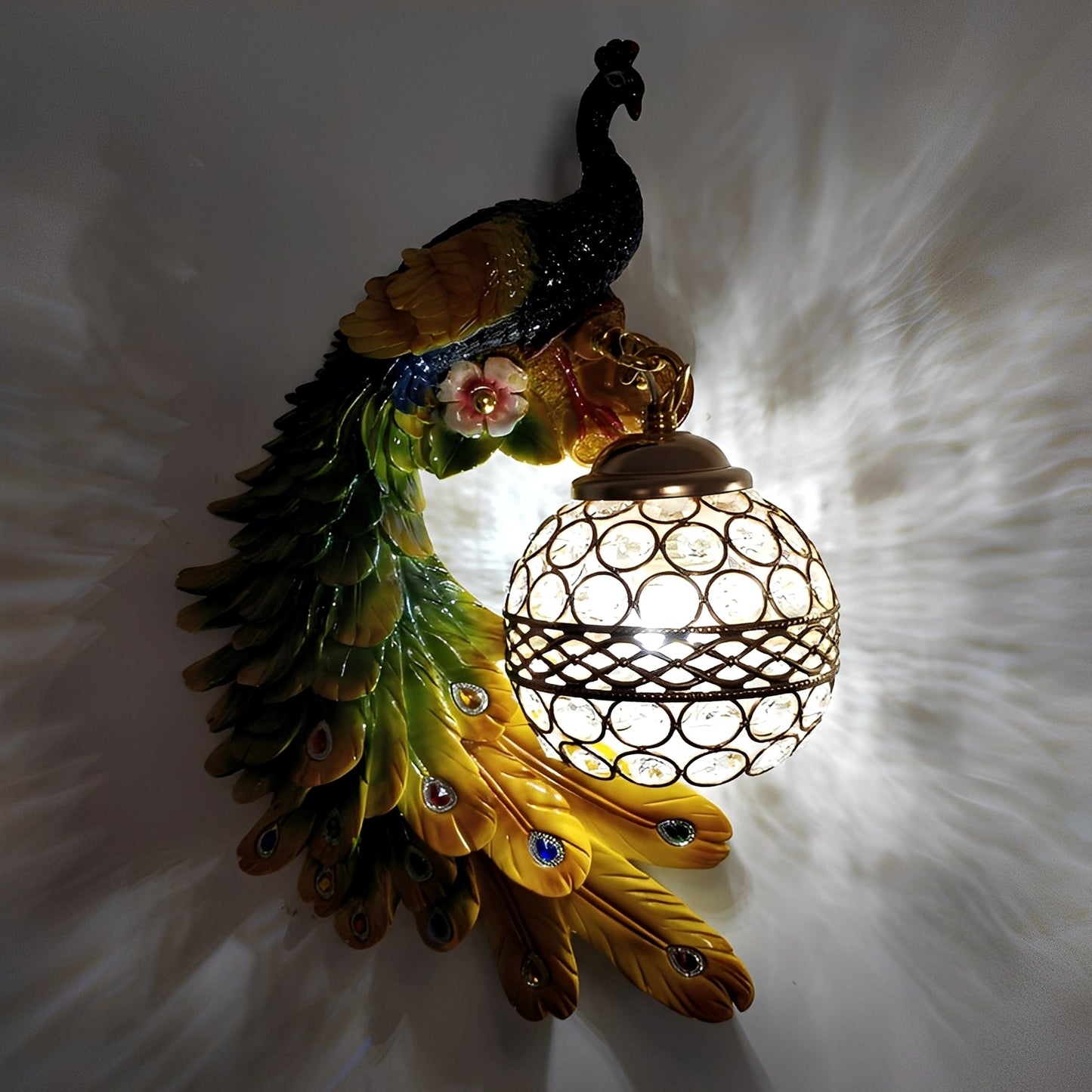 Seraphina – Applique Murale Artistique Paon