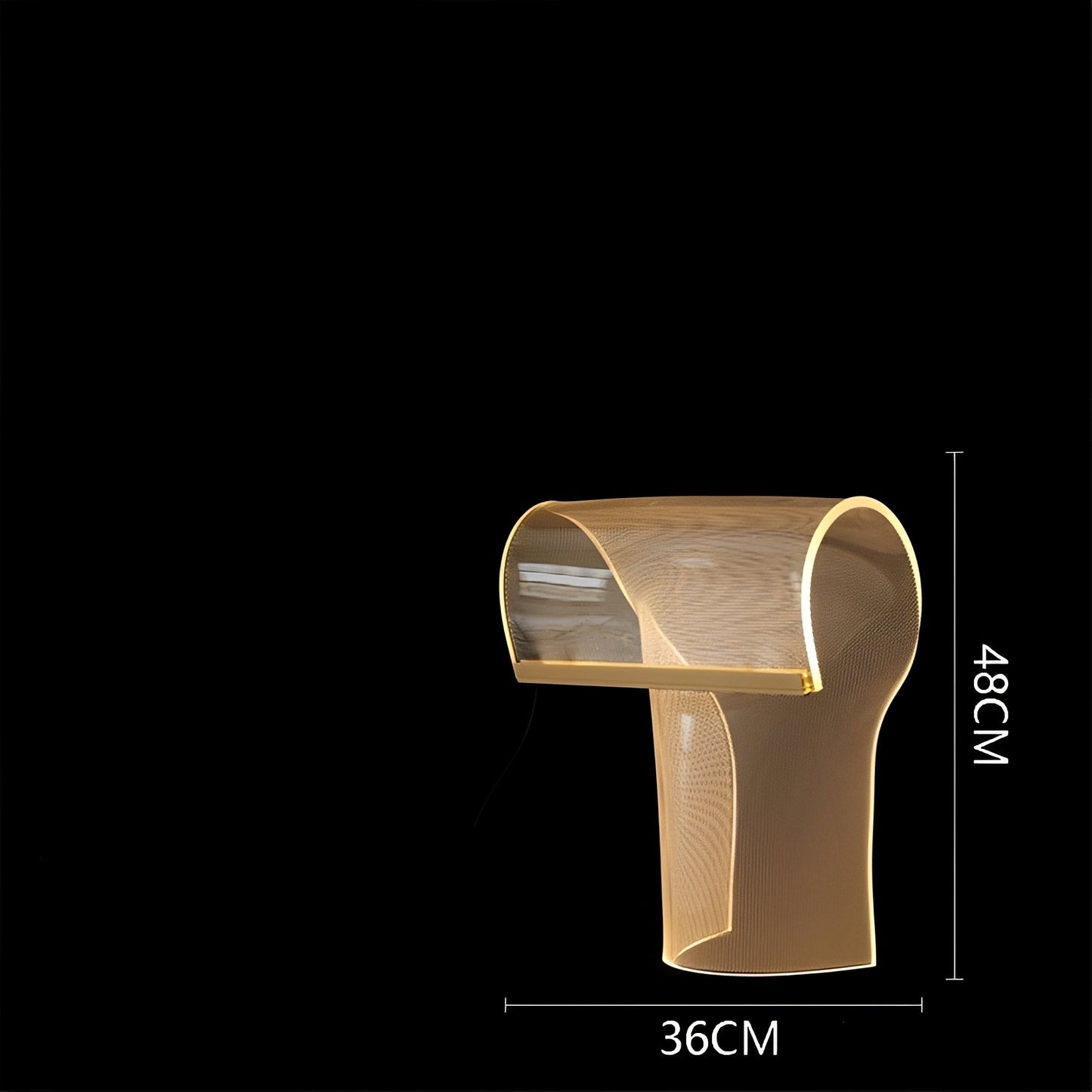 Elodie – Lampe de Table en Acrylique Artistique