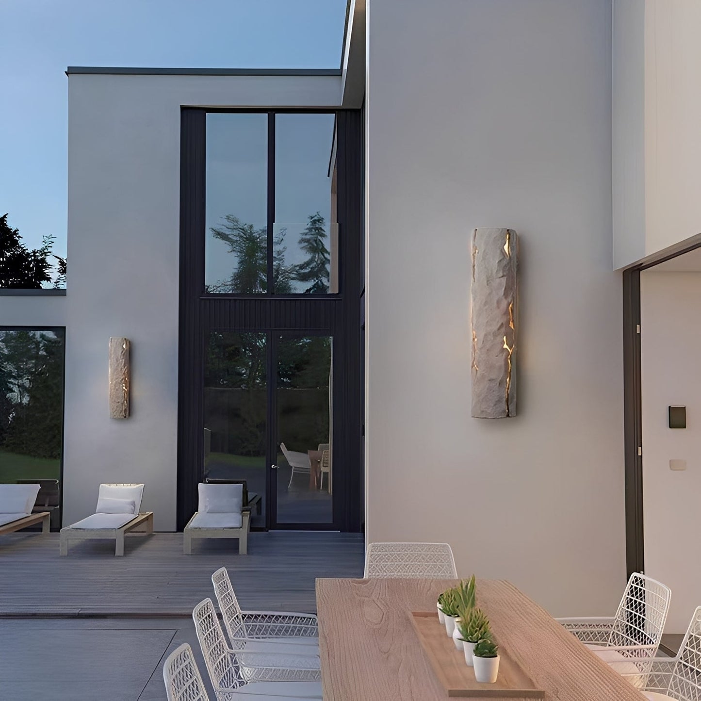 Rokka – Applique murale extérieure créative style rétro pierre