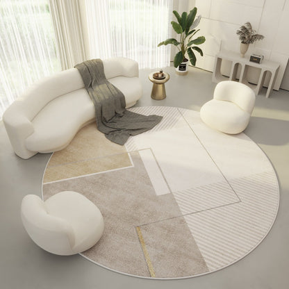 Mira – Tapis Rond Moderne au Design Simple