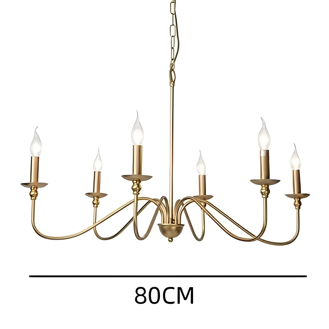 Alaric – Lustre en fer forgé américain