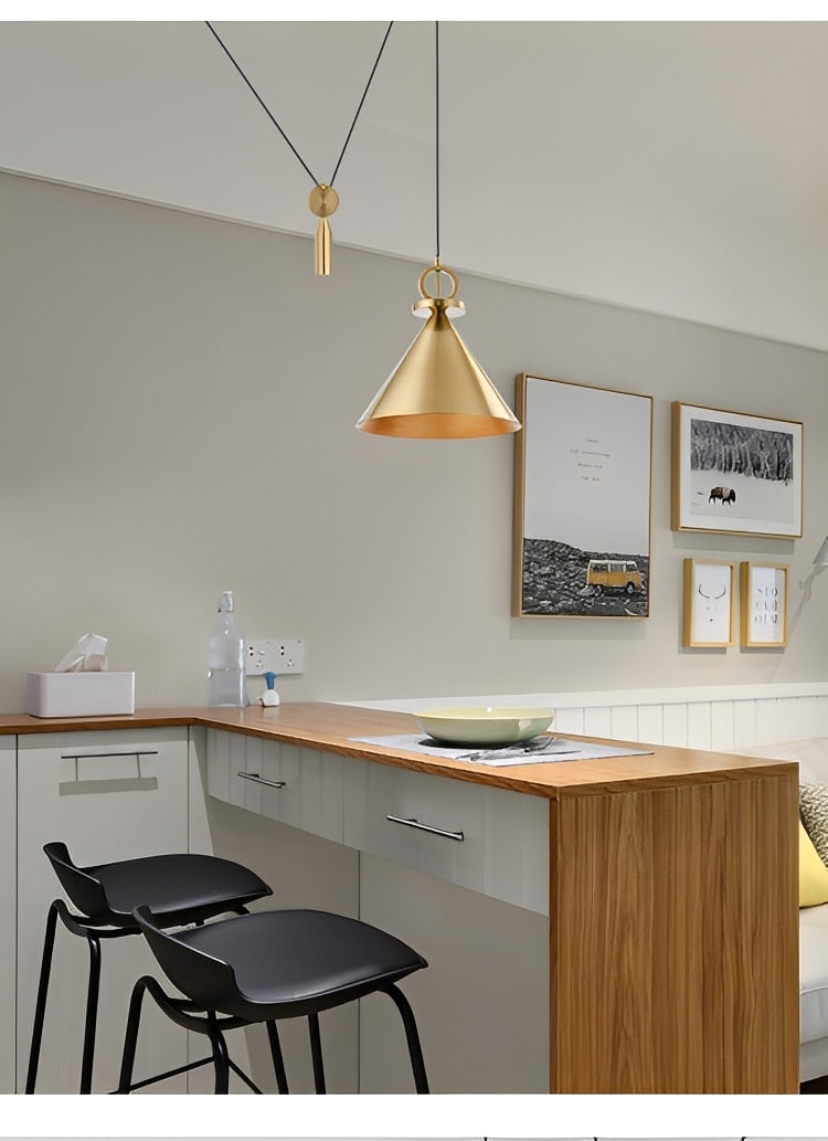 Ayaka – Lustre Réglable en Laiton