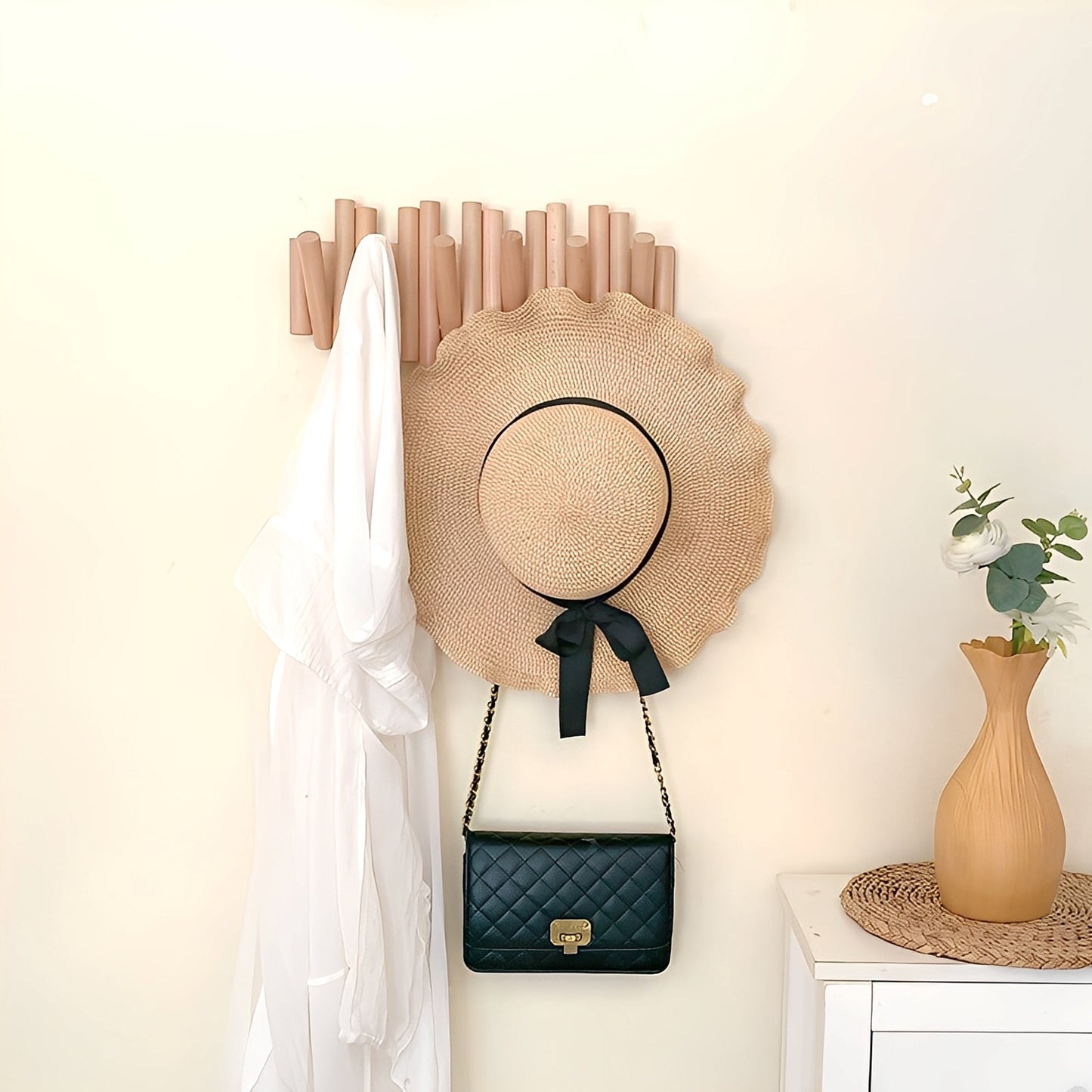 Elias – Crochet en bois de hêtre