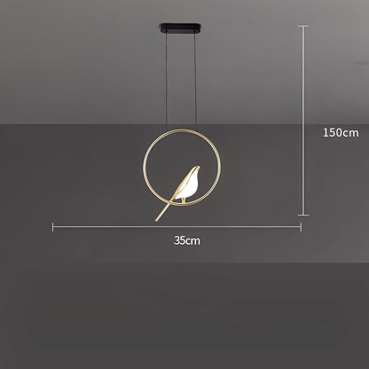 Emilia – Lustre Oiseau Magpie Minimaliste