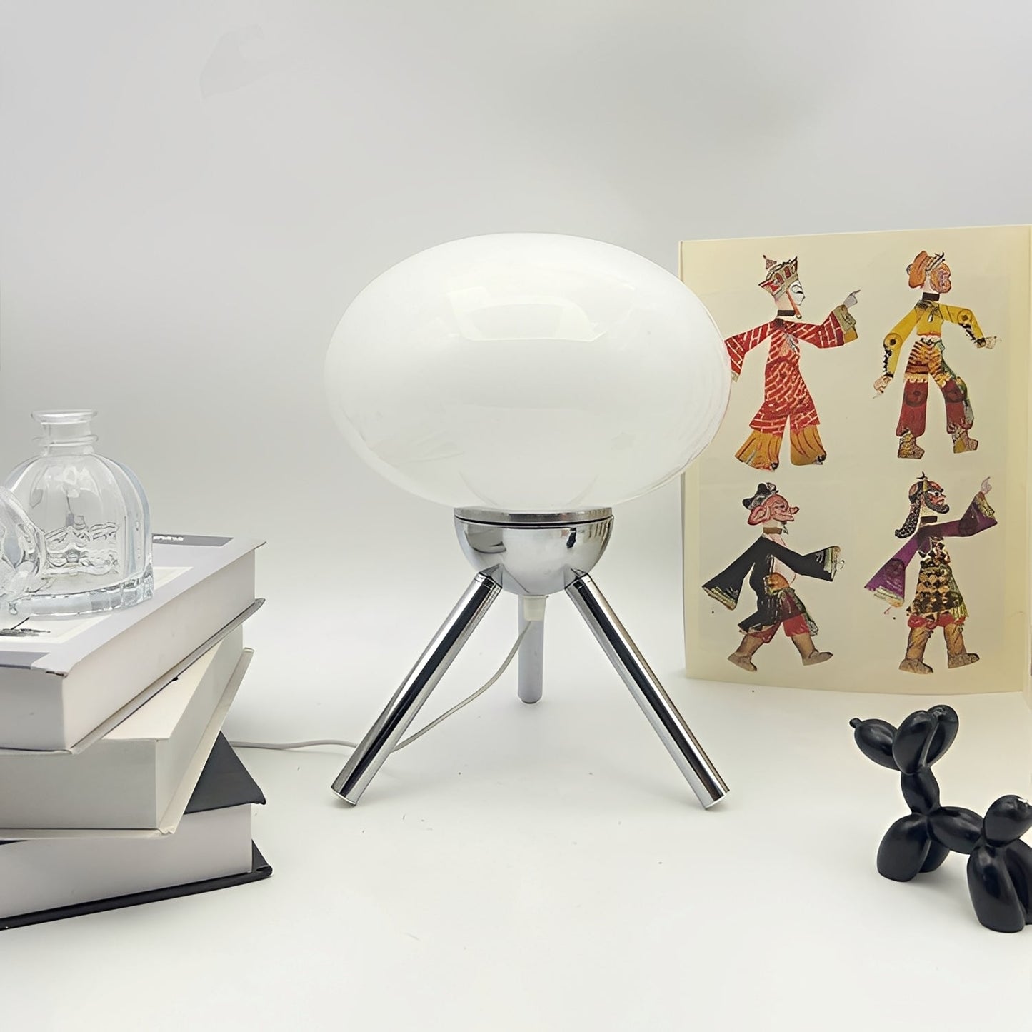 Elina – Triangle Lumière Coton Lampe de Table