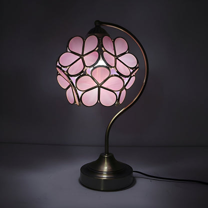 Claudia – Lampe de bureau en verre Tiffany