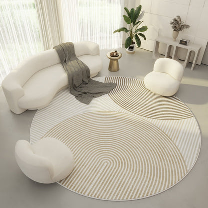 Mira – Tapis Rond Moderne au Design Simple
