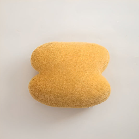 Candice – Coussin en peluche cœur et géométrie