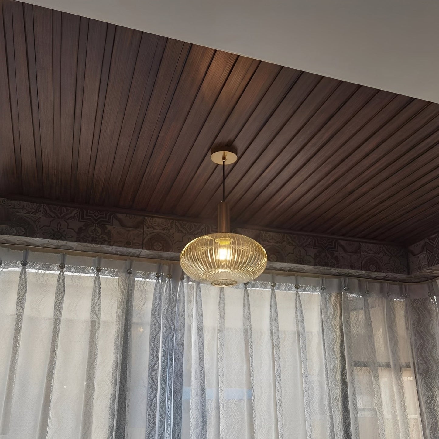 Noah – Suspension moderne en verre style rétro-luxe