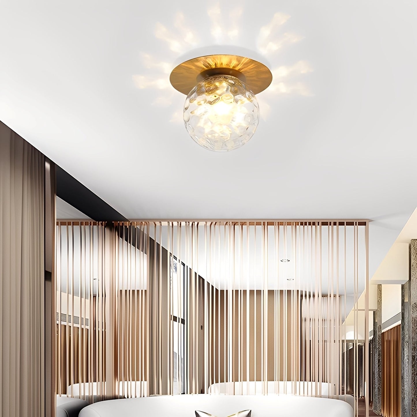 Elin – Applique Murale Boule de Verre Nordique