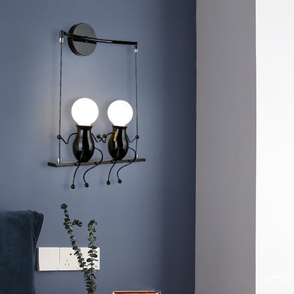 Maxim – Élégante Lampe de Couloir en Fer Forgé