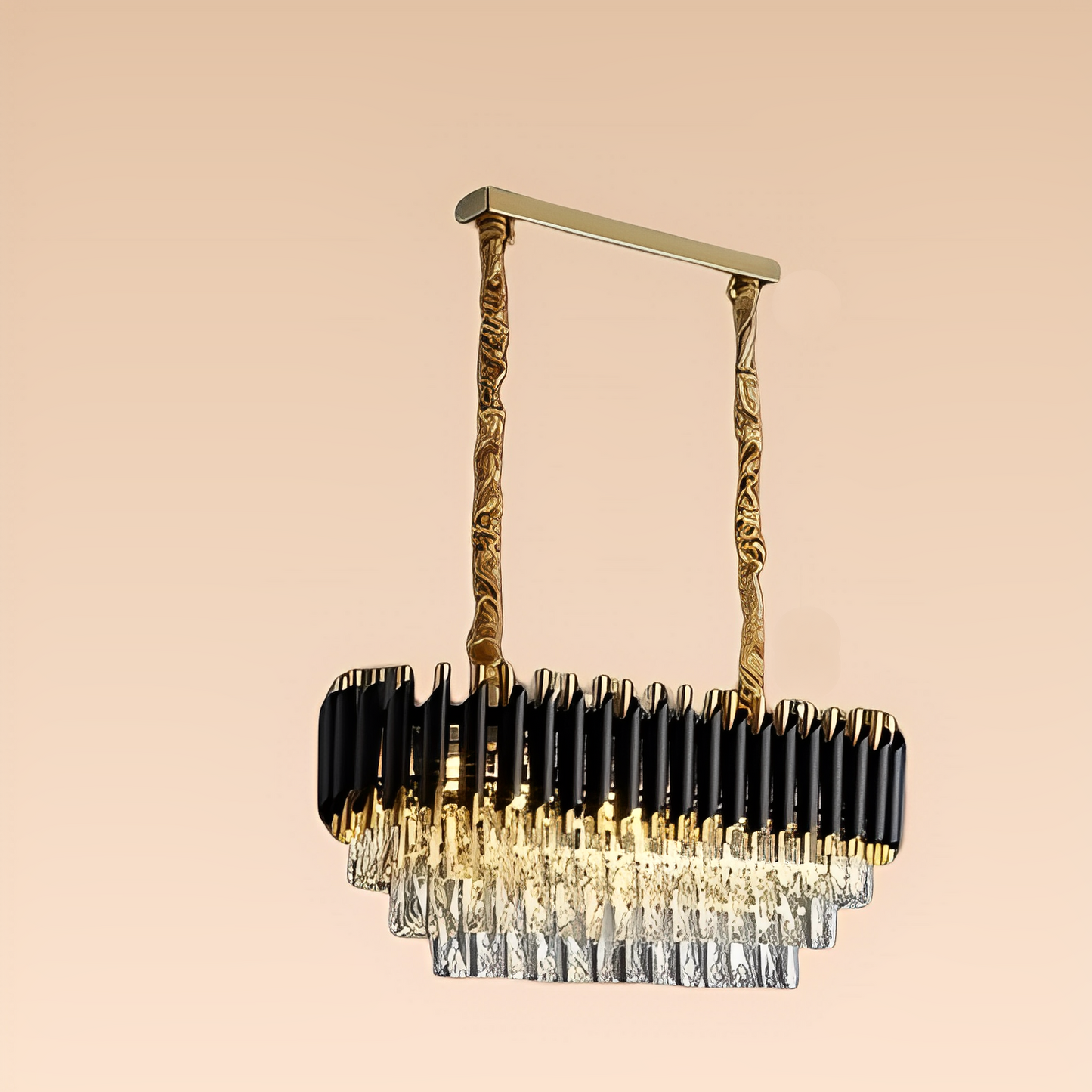 Celine – Lustre moderne avec éléments en cristal étincelants