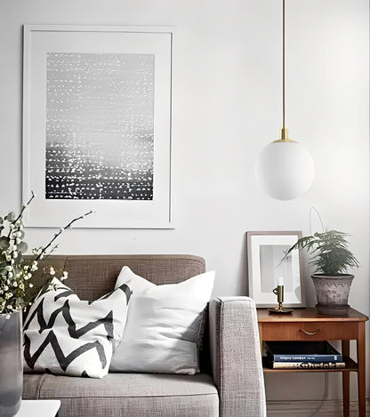 Ariane – Suspension Nordique en Verre Sphère