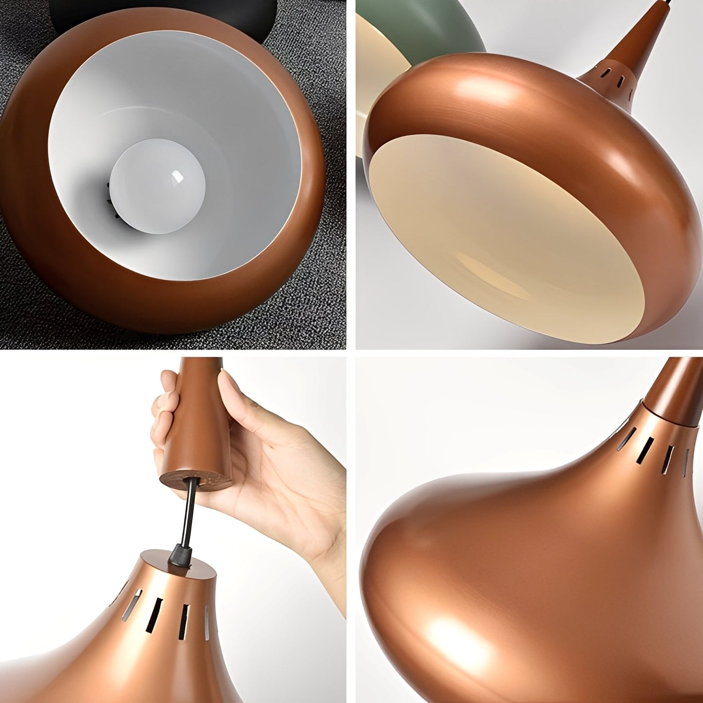 Shaira – Simple Suspension LED en Bois