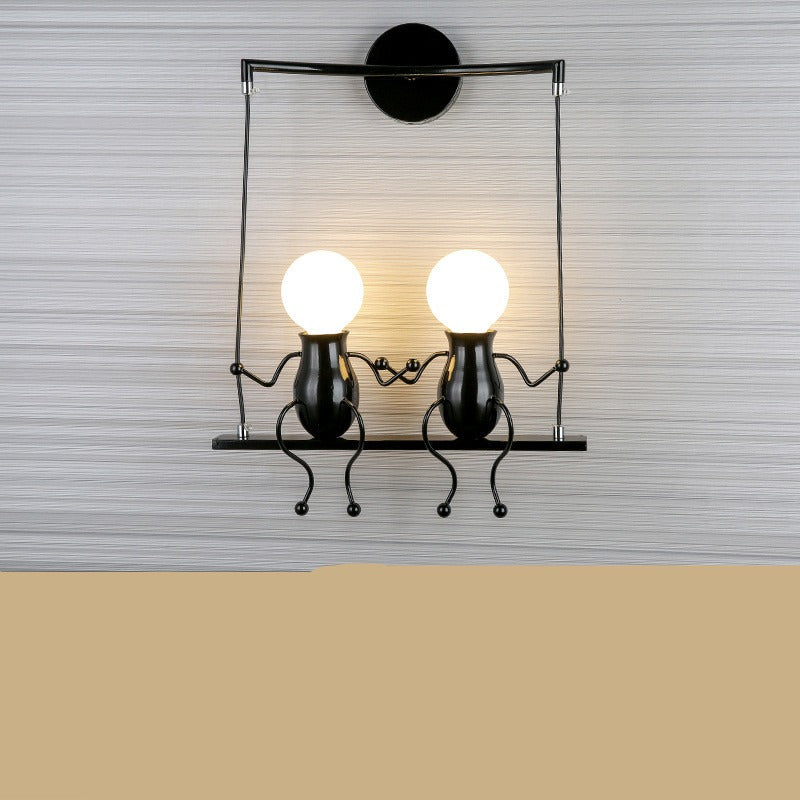 Maxim – Élégante Lampe de Couloir en Fer Forgé