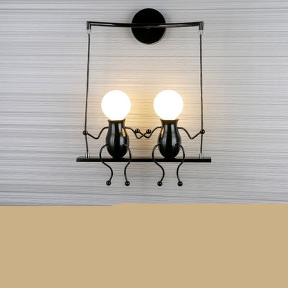 Maxim – Élégante Lampe de Couloir en Fer Forgé