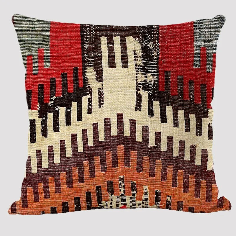 Yara – Coussin Boho avec motif géométrique