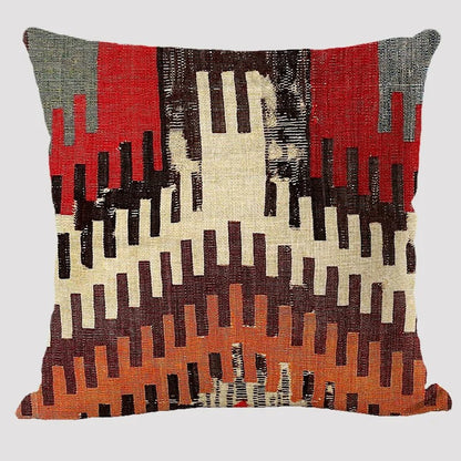 Yara – Coussin Boho avec motif géométrique