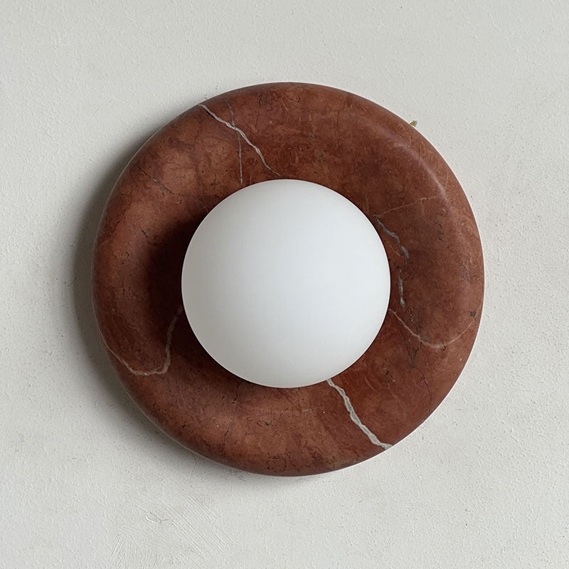 Orli – Applique murale en marbre rouge