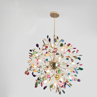 Ignis – Suspension Firefly Nordique avec Verre d'Agate