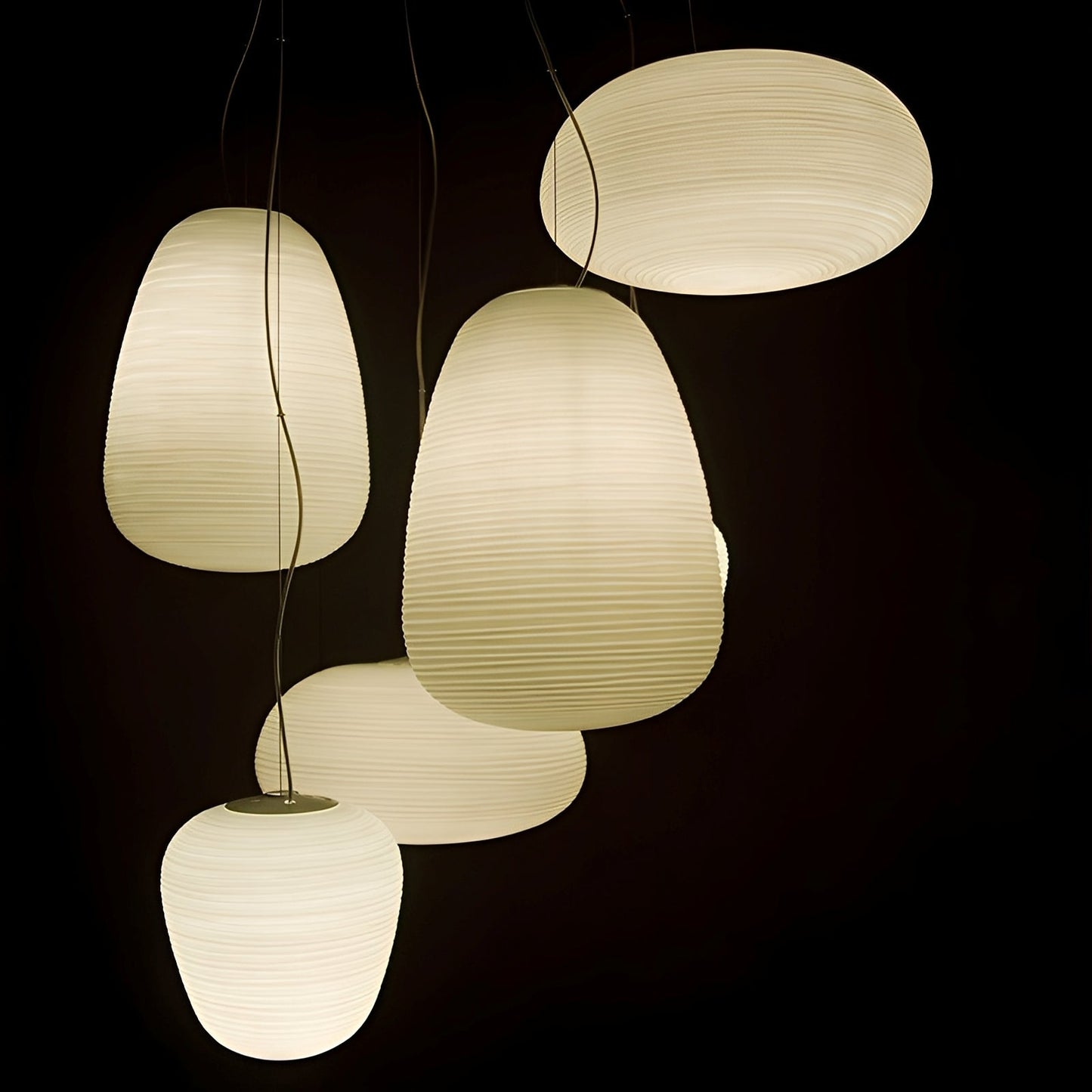 Elin – Lampe suspendue en verre nordique au design créatif