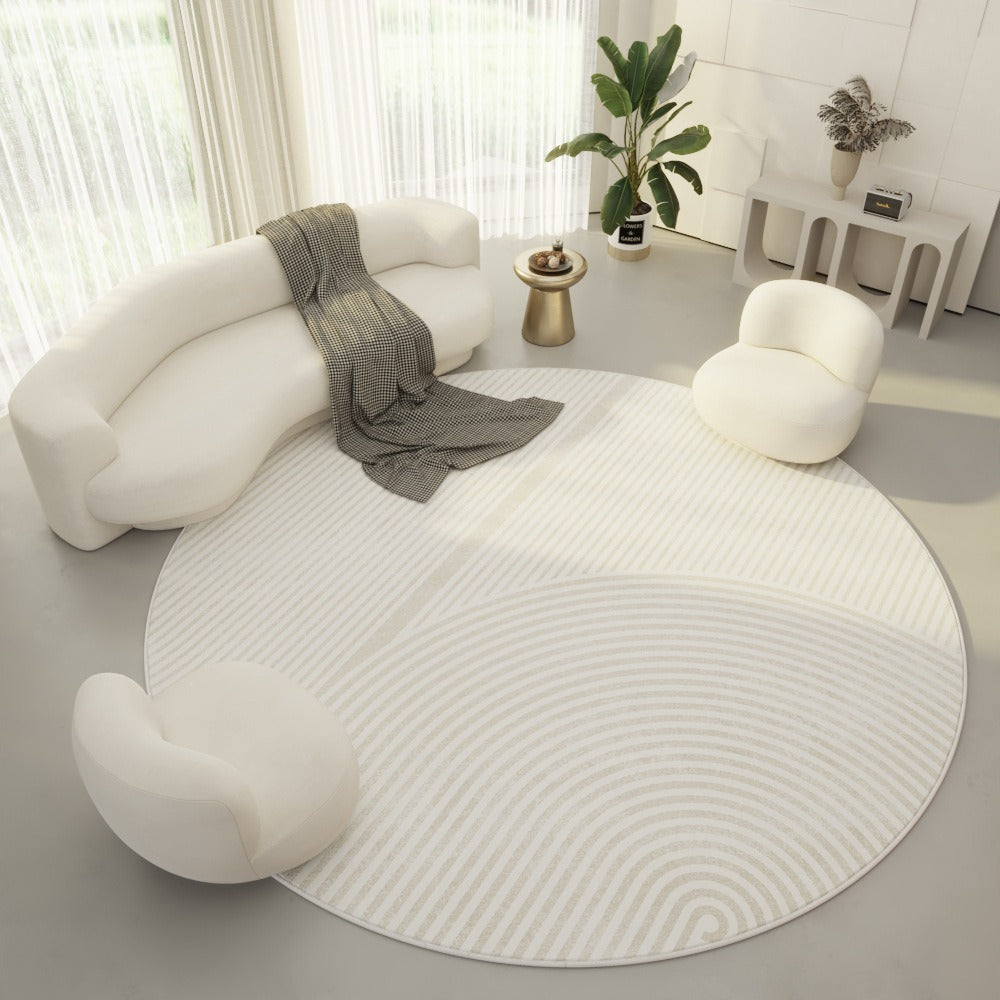 Mira – Tapis Rond Moderne au Design Simple