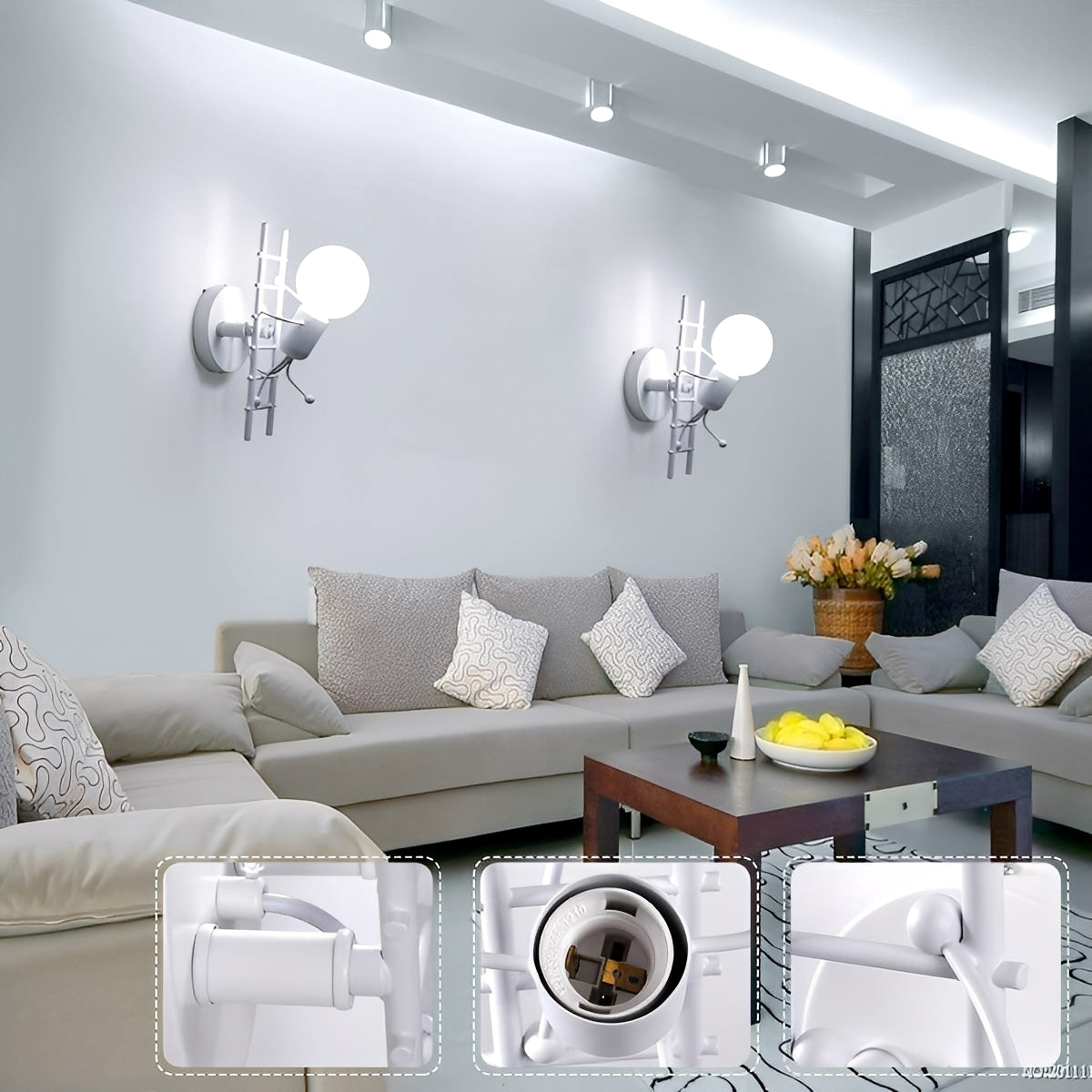 Nerio – Moderne Forme Escalier Applique Murale