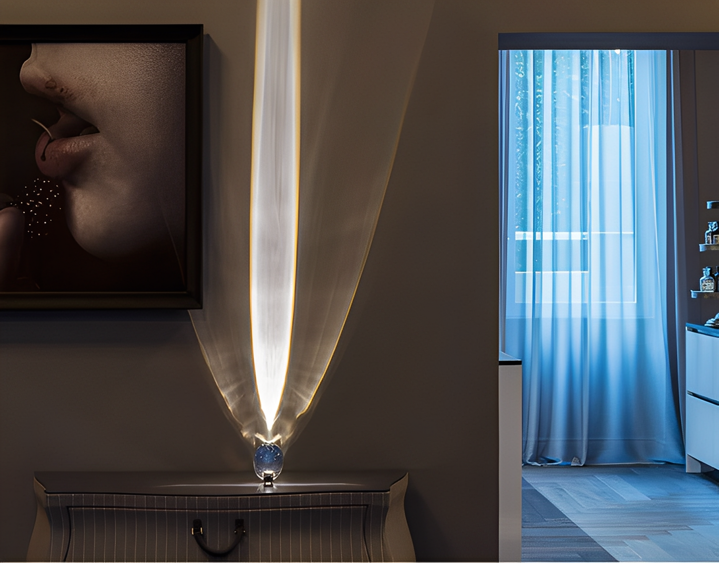 Serin – Lampe Ciel Cristal Mystique