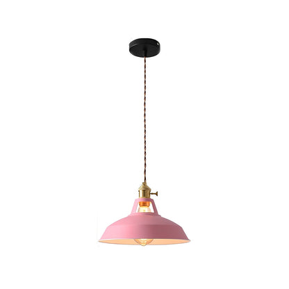 Mella – Suspension industrielle design macaron en métal